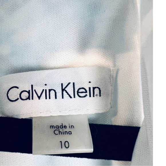 Calvin Klein Printed Chiffon Halter Maxi Dress NWT - Picture 13 of 15